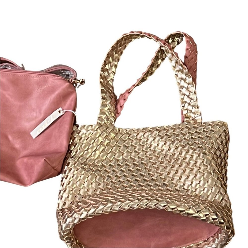 👜Reversible Tote Bag with Matching Crossbody Bag💄